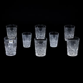 (8) Tumblers & Juice Glasses, American Brilliant Cut Glass, Sylph Pattern By C. F. Monroe