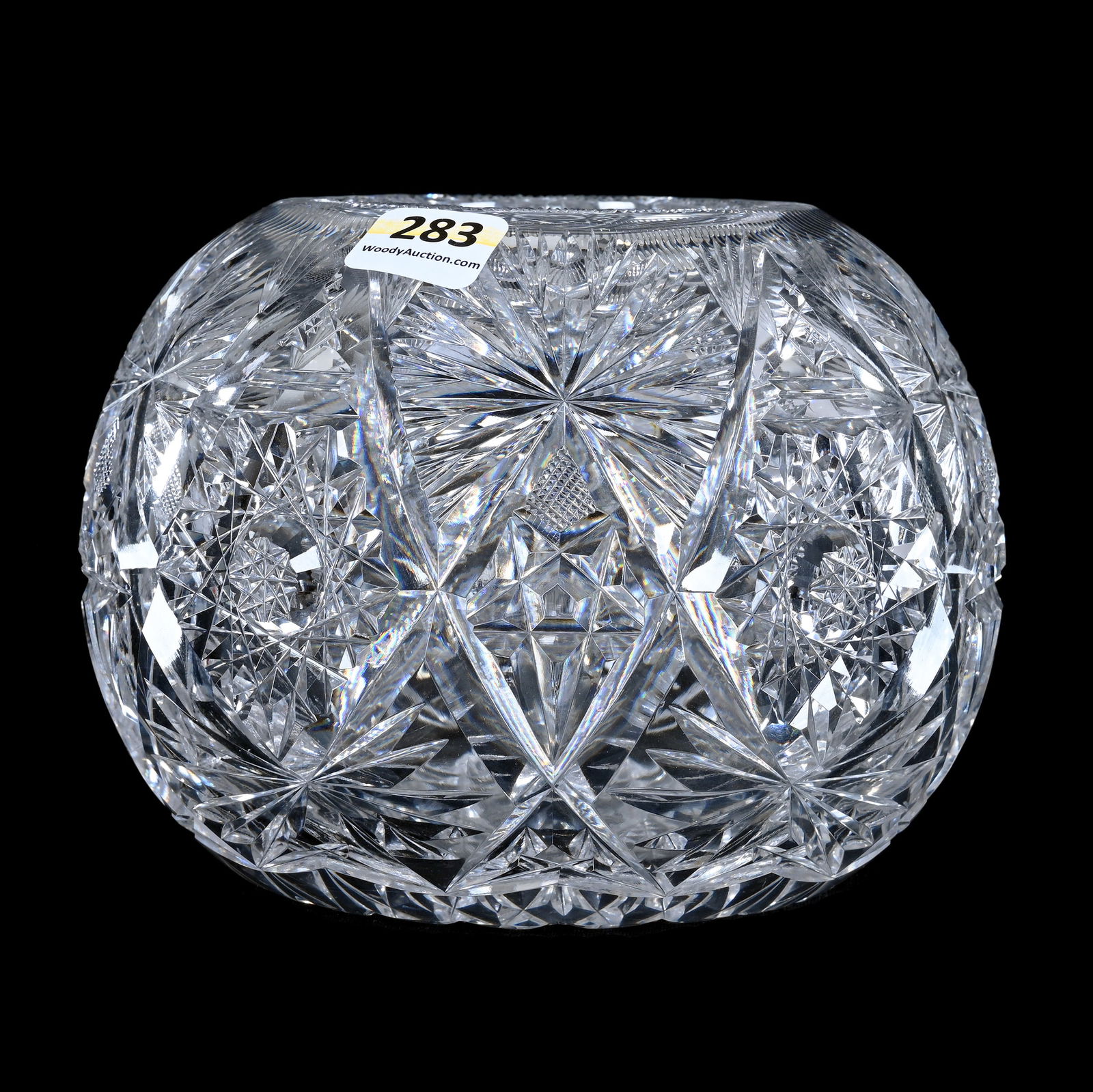 Rose Bowl, American Brilliant Cut Glass, Fredericka Pattern Designed By W. C. Anderson For American (1 of 3)