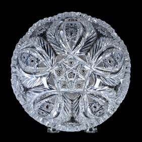 Bowl, American Brilliant Cut Glass, Anne Pattern Designed By W. C. Anderson