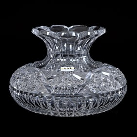 Flower Center, American Brilliant Cut Glass, Sylph Pattern By C. F. Monroe