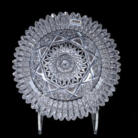 Bowl, American Brilliant Cut Glass, Sylph Pattern By C. F. Monroe