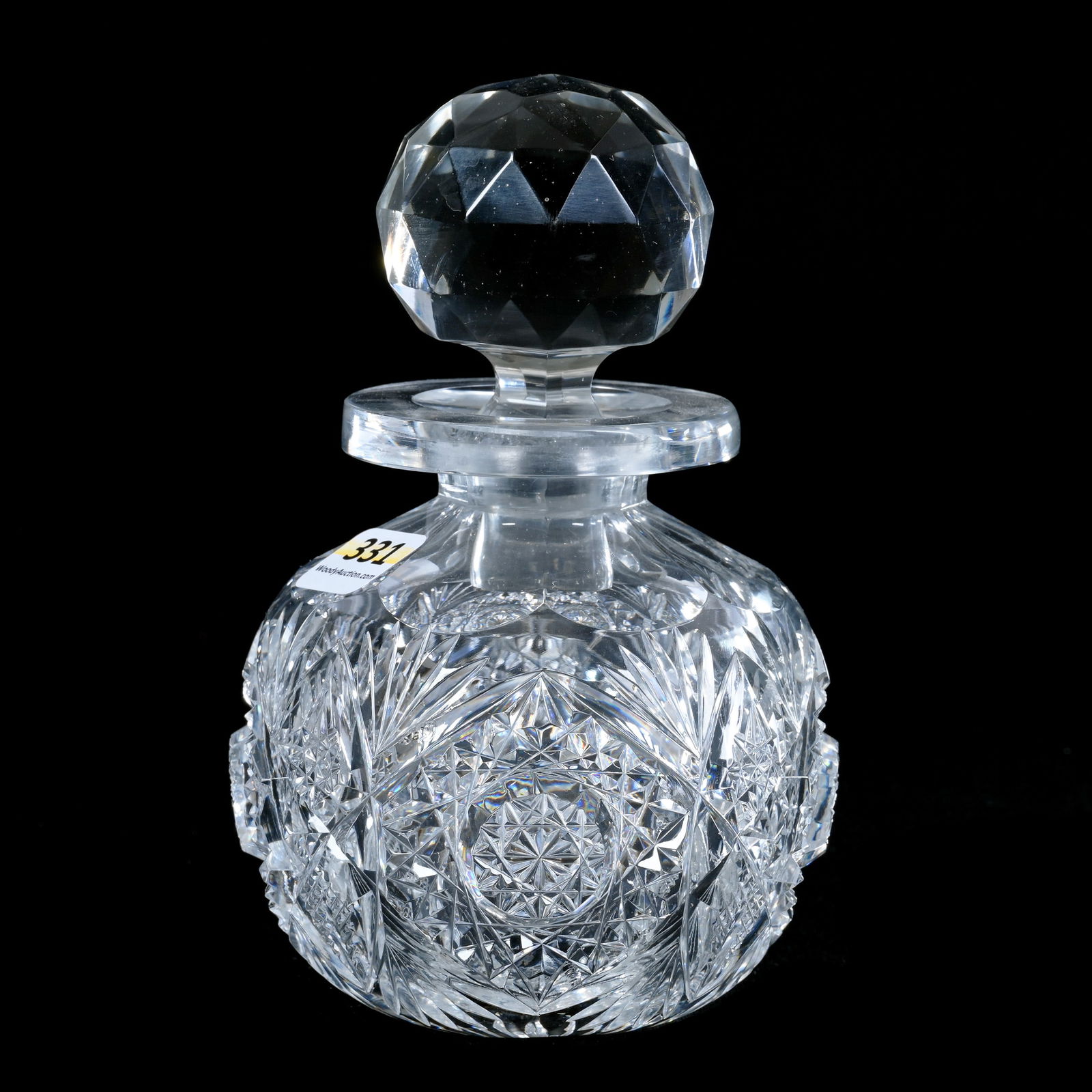 Cologne Bottle, American Brilliant Cut Glass, Monarch Pattern By J. Hoare (1 of 3)