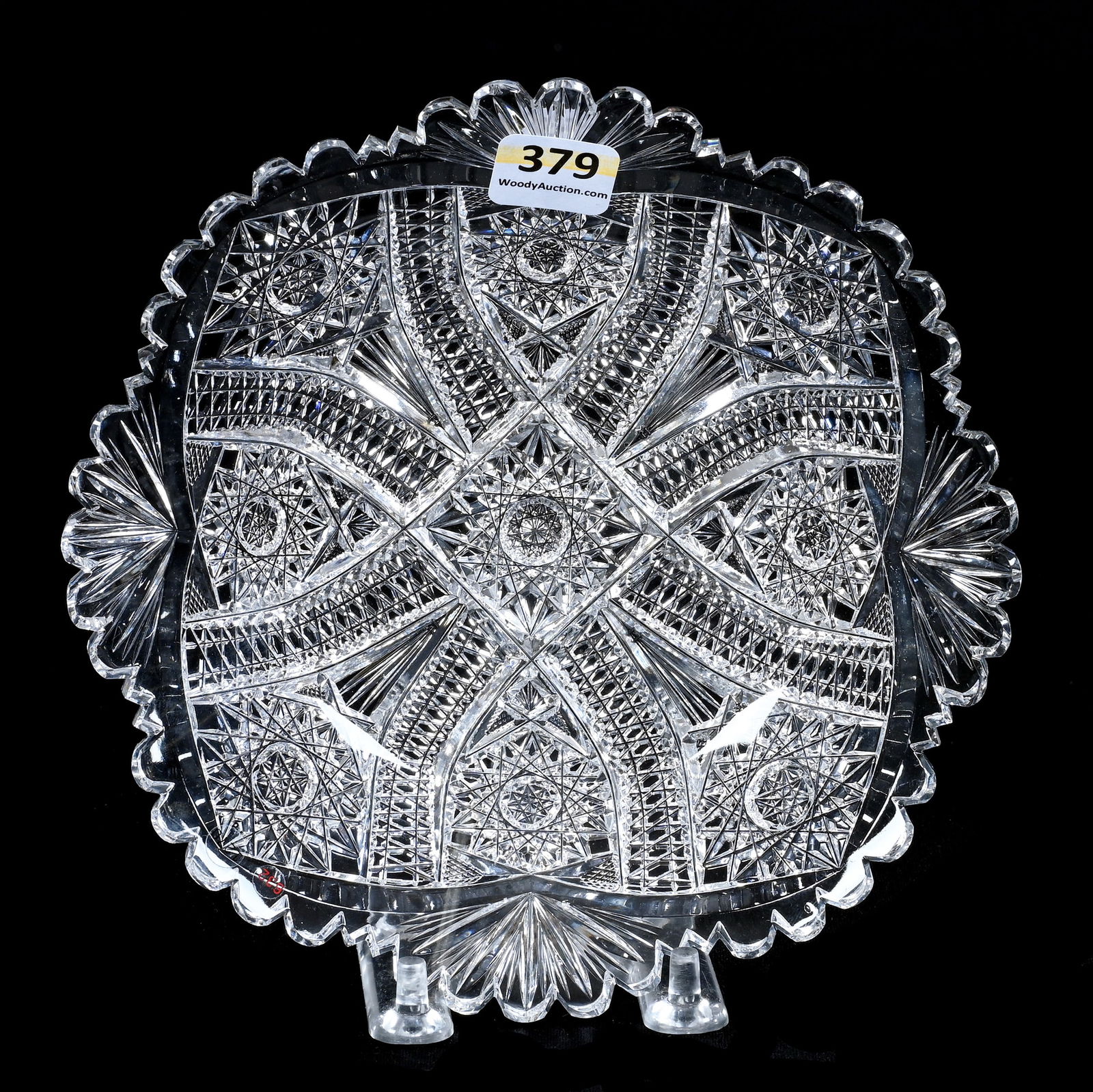 Plate, American Brilliant Cut Glass, Columbia Pattern By Blackmer (1 of 2)