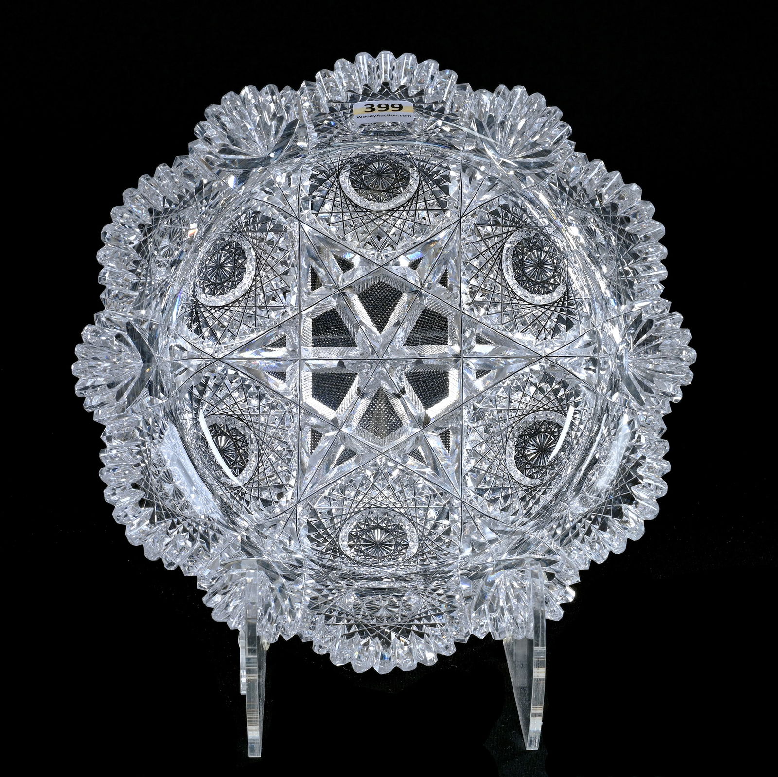 Bowl, American Brilliant Cut Glass, Stratford Pattern By Libbey (1 of 3)