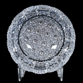 Bowl, American Brilliant Cut Glass, Hunt's Royal Pattern