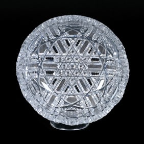 Bowl, American Brilliant Cut Glass, Signed J. Hoare Acme Pattern