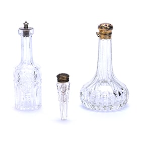 (3) Toiletry Items, American Brilliant Cut Glass