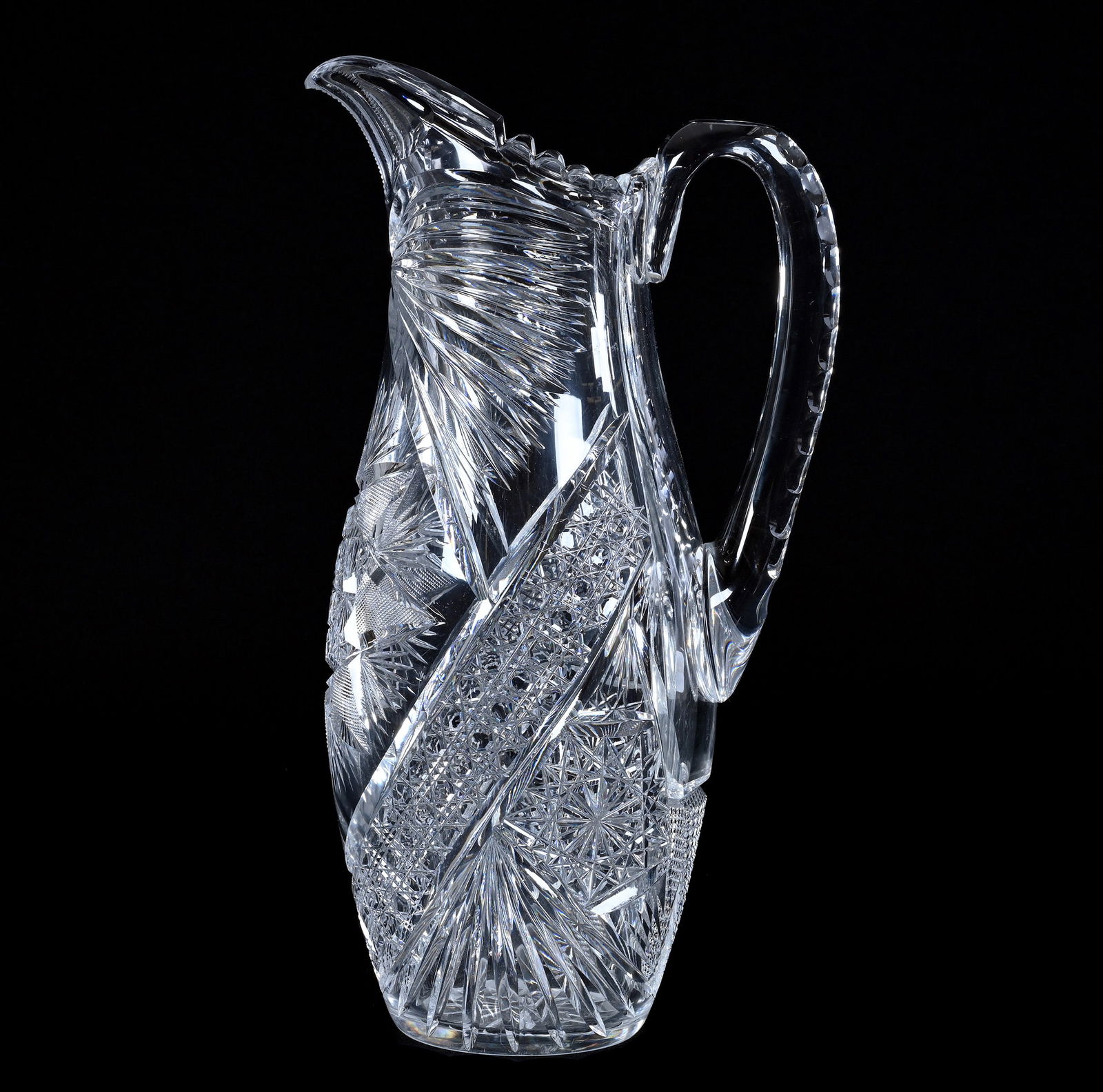 Tankard, Brilliant Period Cut Glass, Bowling Pin Shape (1 of 4)
