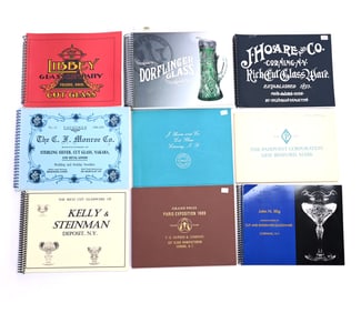 (9) American Brilliant Cut Glass Catalog Reprints Published By ACGA