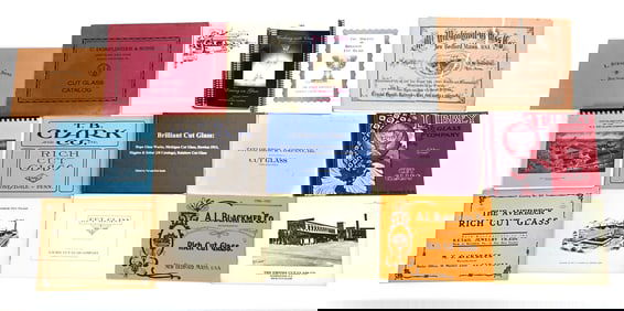 (12) American Brilliant Cut Glass Catalog Reprints Published By ACGA & More