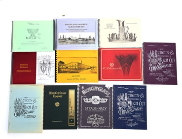 (12) American Brilliant Cut Glass Catalog Reprints Published By ACGA & More