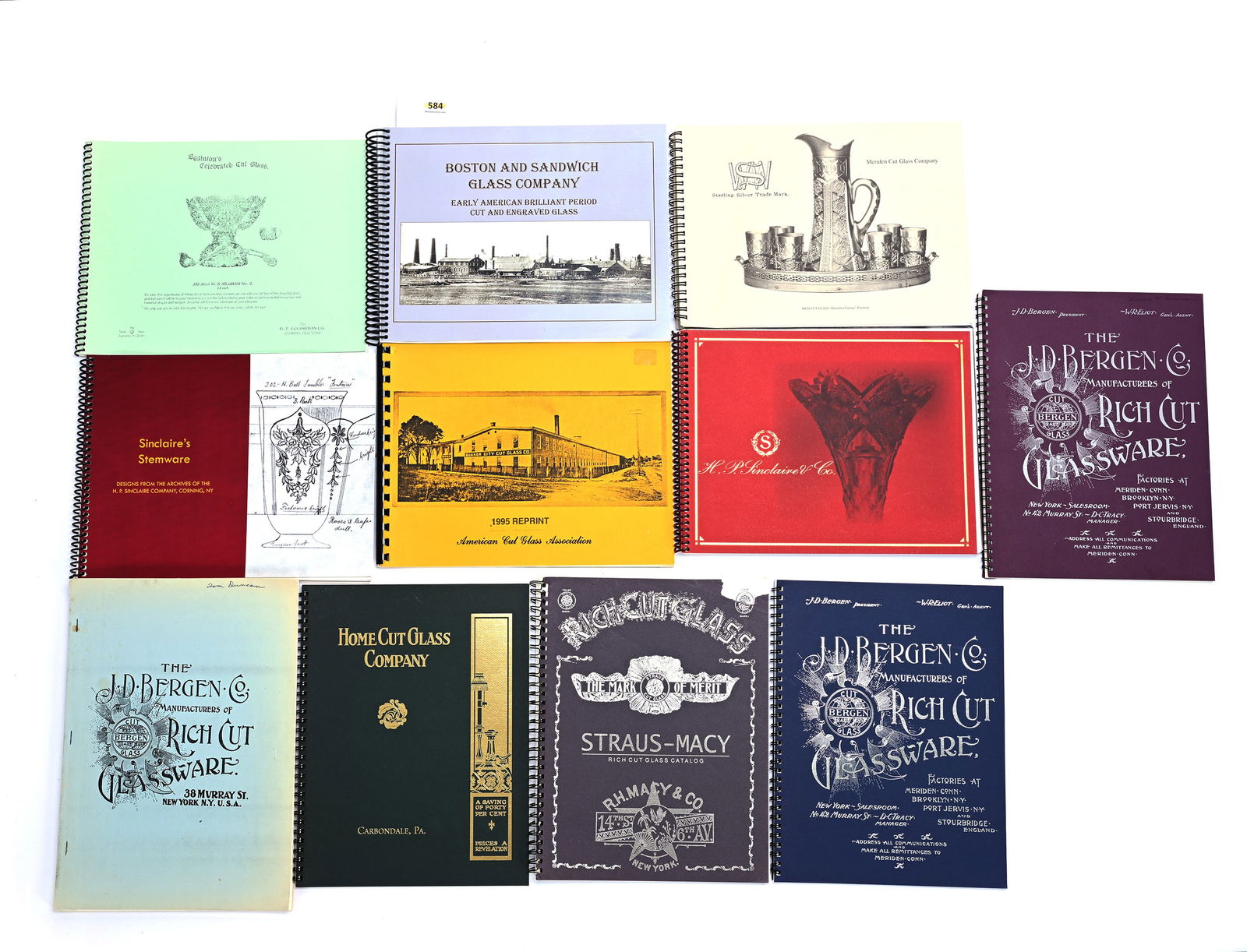 (12) American Brilliant Cut Glass Catalog Reprints Published By ACGA & More (1 of 5)