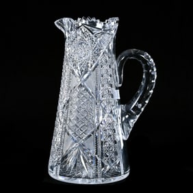 Tankard, American Brilliant Cut Glass