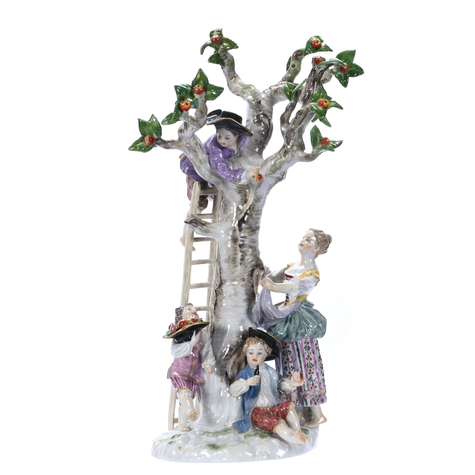 Figural Group, Marked Meissen Blue Crossed Swords, Incised #1998 (1 of 4)