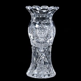 Vase, American Brilliant Cut Glass
