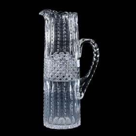 Tankard, American Brilliant Cut Glass