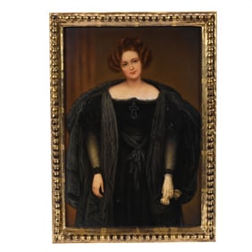 Berlin Porcelain Plaque, Marked KPM, "Henriette Sontag (Sp)"