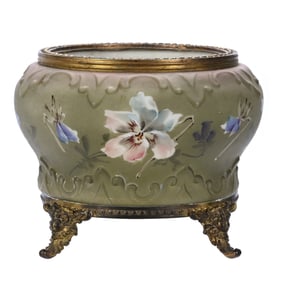 Fern Holder, Marked Nakara Art Glass