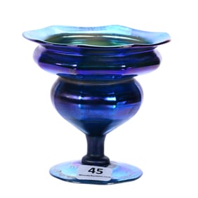 Pedestal Vase, Signed L.C. Tiffany-Favrile, #395K