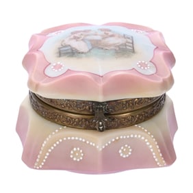 Jewel Box, Marked Nakara Art Glass