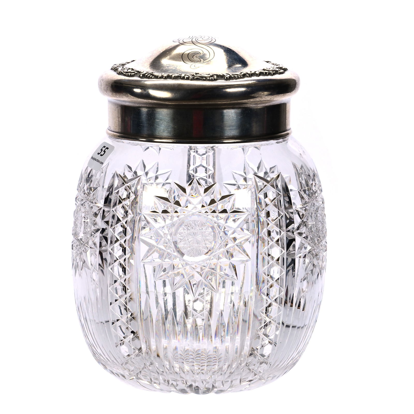 Biscuit Jar, American Brilliant Cut Glass (1 of 4)