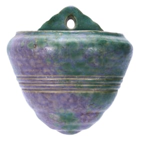 Wall Pocket, Unmarked Roseville Art Pottery, Imperial II Pattern