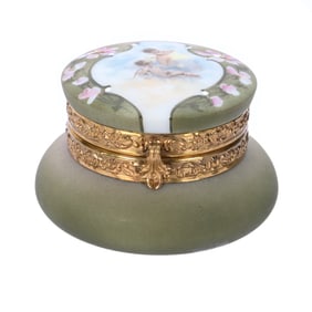 Jewel Box, Marked Nakara Art Glass