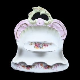 Figural Pen Holder, Unmarked R.S. Prussia, Dust Pan Form