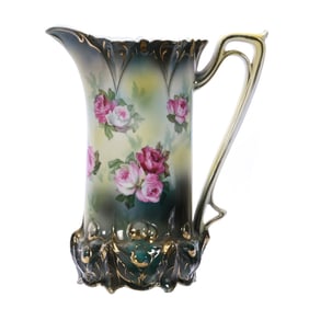 Pitcher, Marked R.S. Prussia, Acorn Mold