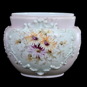 Jardiniere, Wave Crest Stamp Mark, Scroll Mold