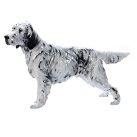 Figurine, Marked Royal Doulton #HN1049, Champion English Setter Named "Maesydd Mustard"