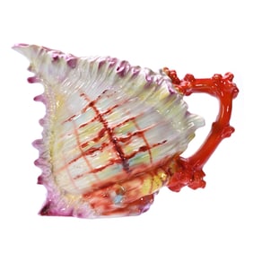 Figural Water Pitcher, Spiky Shell, Unmarked Royal Bayreuth