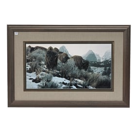 Limited Edition Framed Print Titled "Mountain Echoes" By Rod Federick
