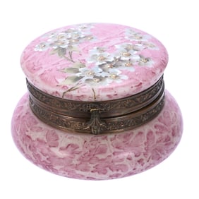 Jewel Box Marked Kelva Art Glass