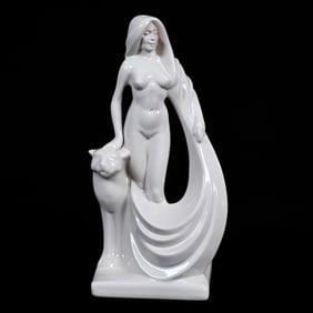 Figurine Marked Frankoma #240 Art Pottery, Artist Signed Gerald Smith