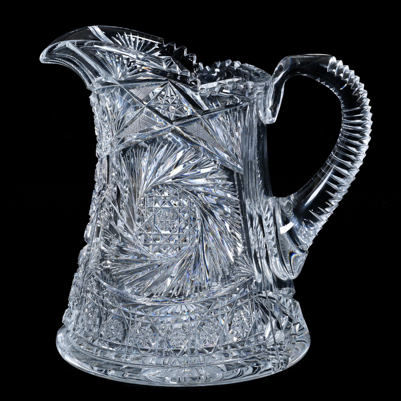 Water Pitcher, American Brilliant Cut Glass (1 of 3)