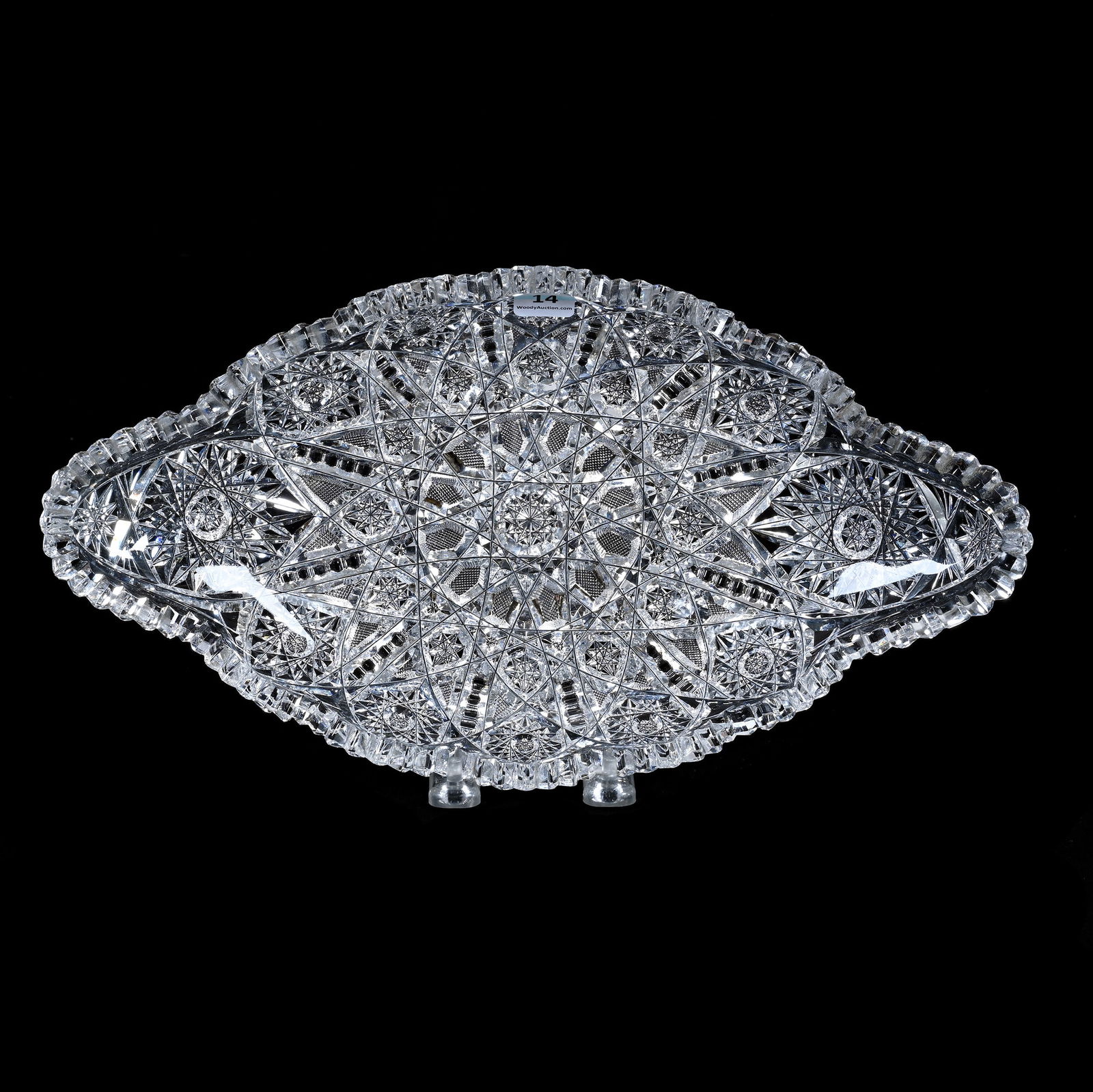 Ice Cream Tray, American Brilliant Cut Glass, Juliette Pattern By Irving Cut Glass (1 of 3)