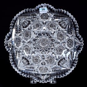 Plate, American Brilliant Cut Glass