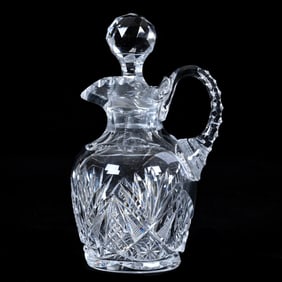 Catsup Bottle, American Brilliant Cut Glass