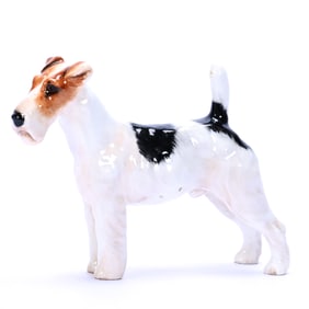 Figurine, Marked Royal Doulton, HN1014, Wire Haired Fox Terrier