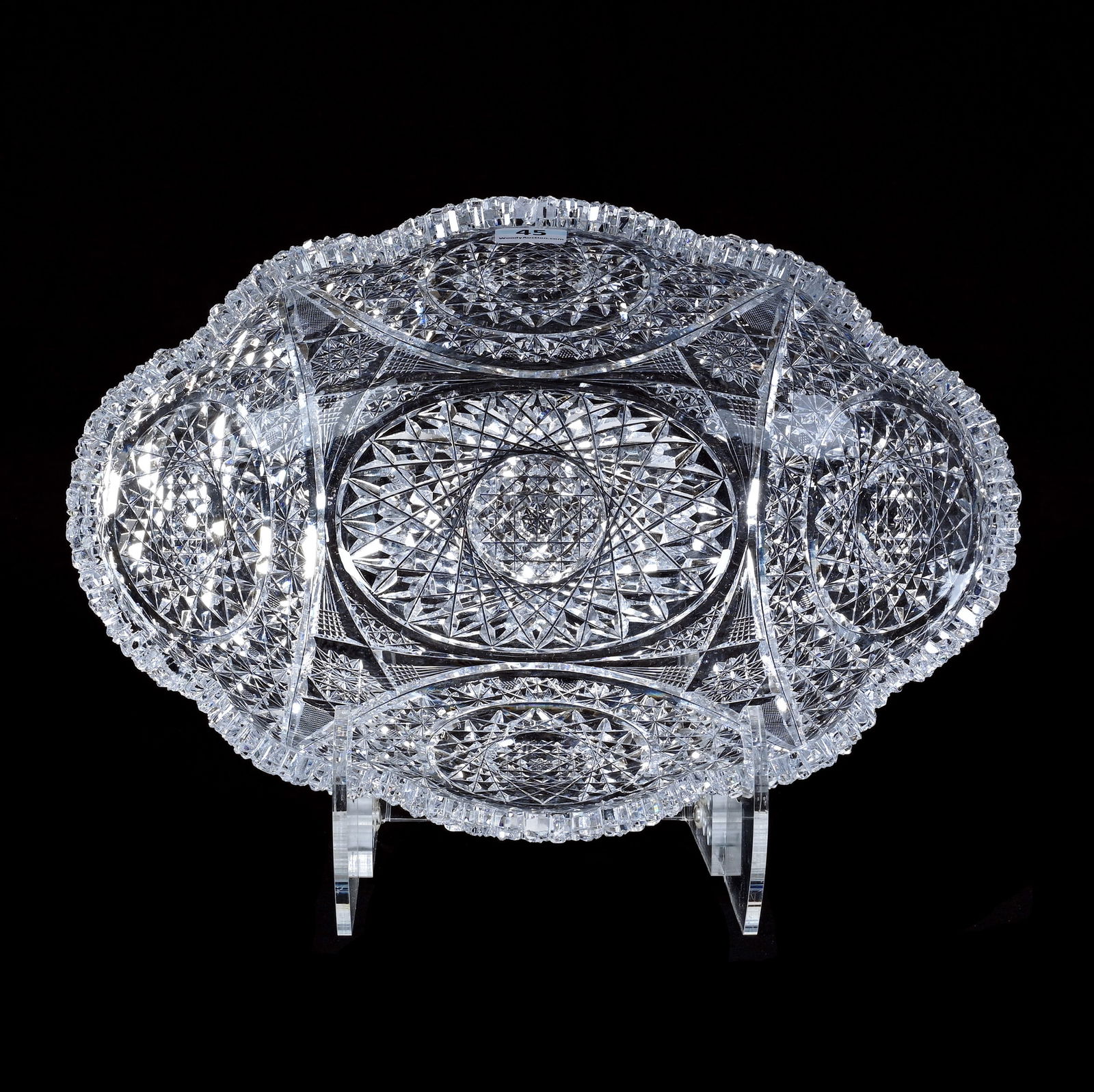 Banana Bowl, American Brilliant Cut Glass (1 of 5)