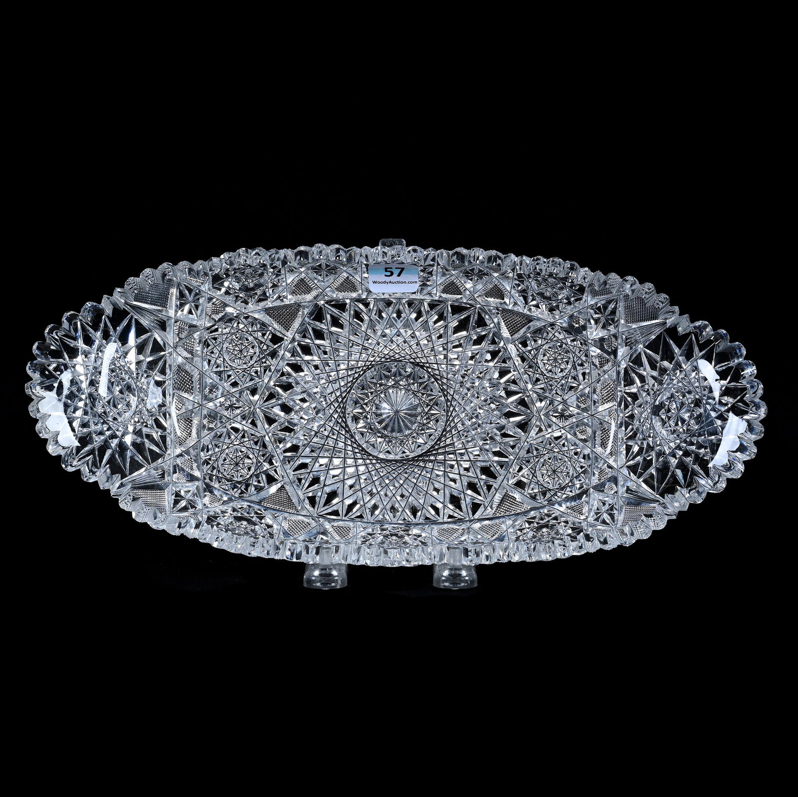 Bread Tray, American Brilliant Cut Glass, Arcadia Pattern (1 of 2)