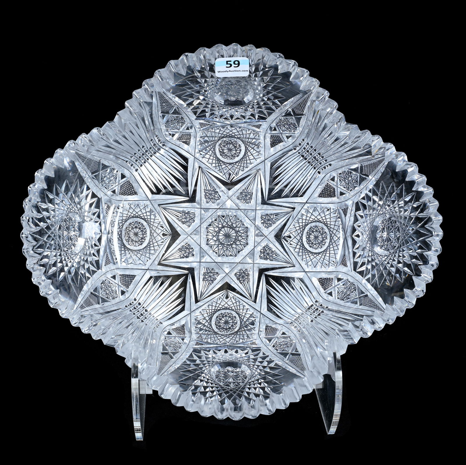 Oval Bowl, American Brilliant Cut Glass (1 of 3)