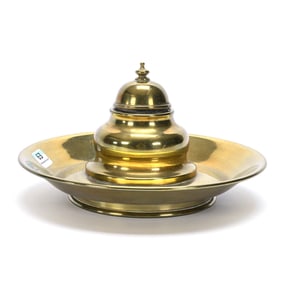 Brass Inkwell, No Visible Makers Mark