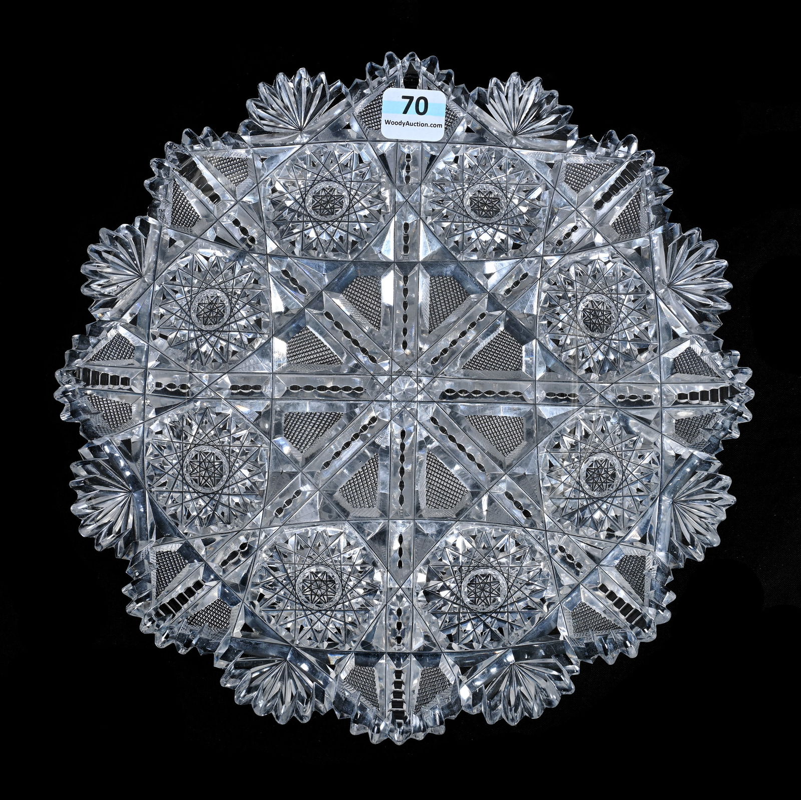 Plate, American Brilliant Cut Glass (1 of 7)