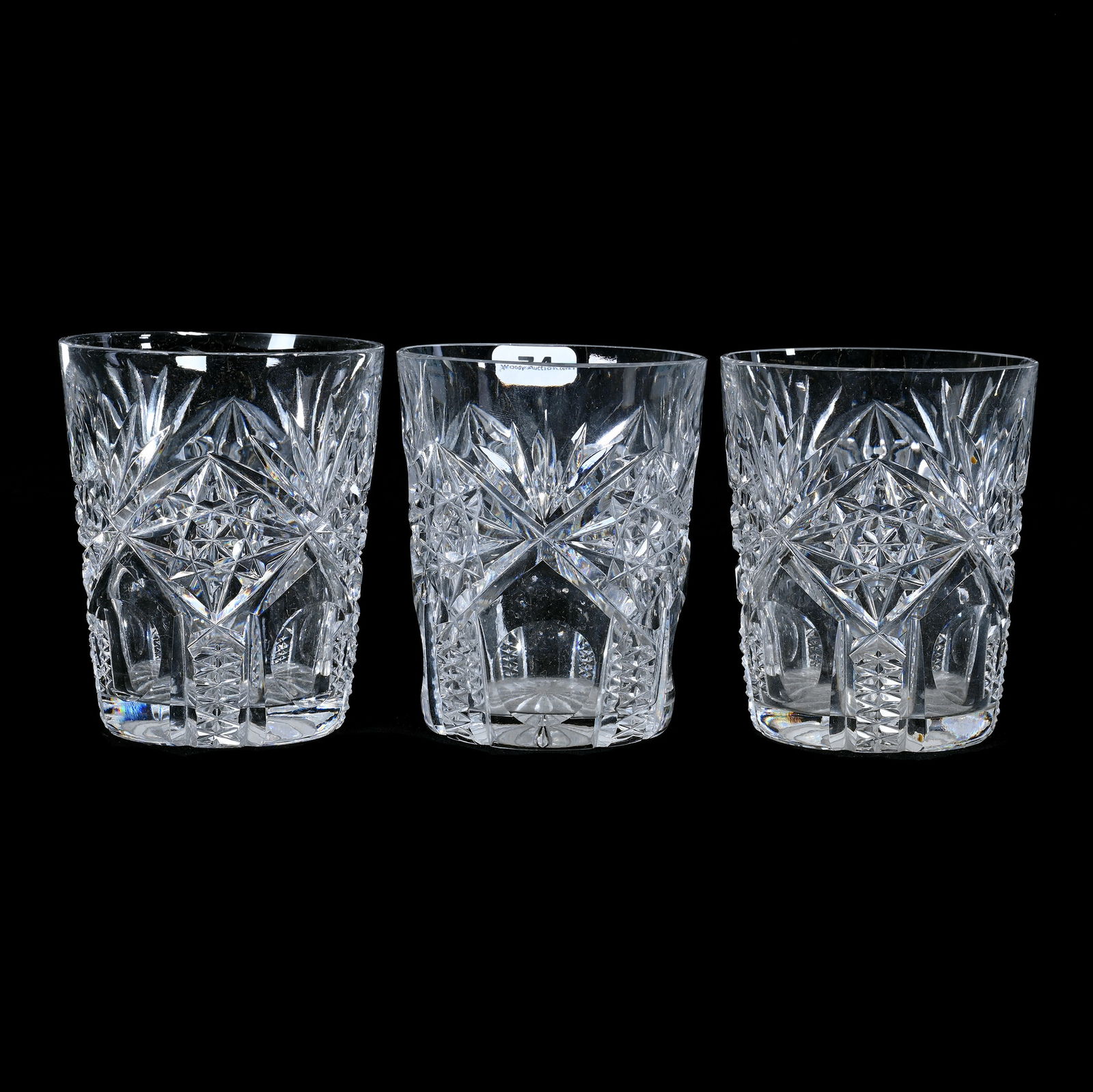 (3) Tumblers, American Brilliant Cut Glass (1 of 3)