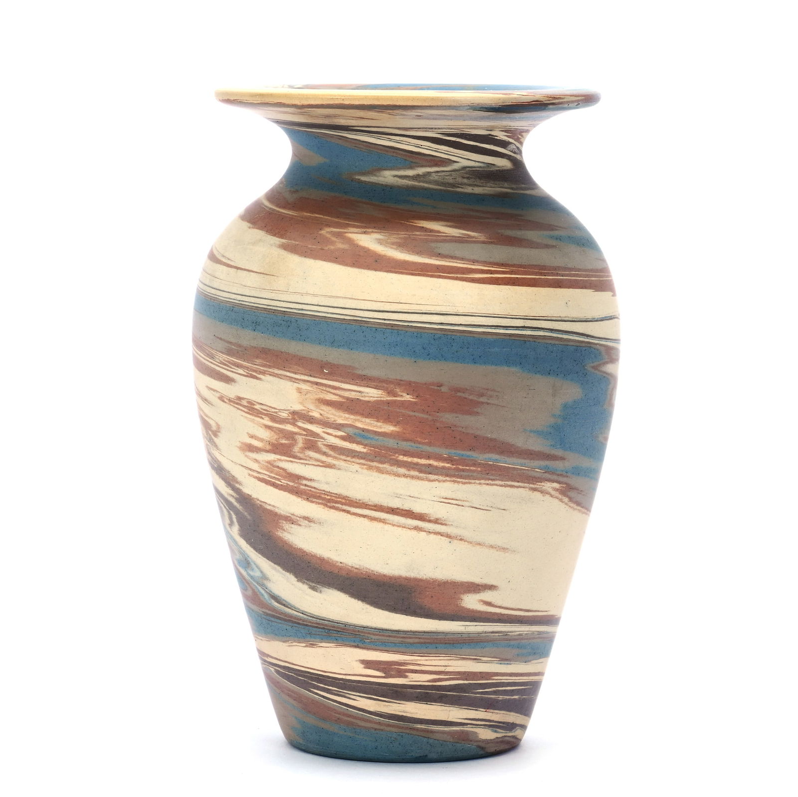 Vase, Niloak Art Potter, Original Niloak Label Covers Specific Mark (1 of 3)