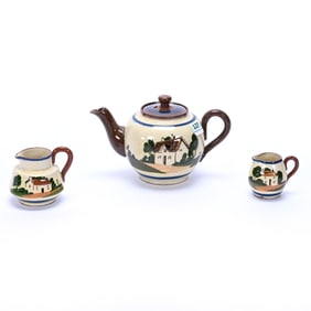 (3) Pieces Torquay Art Pottery Motto Ware