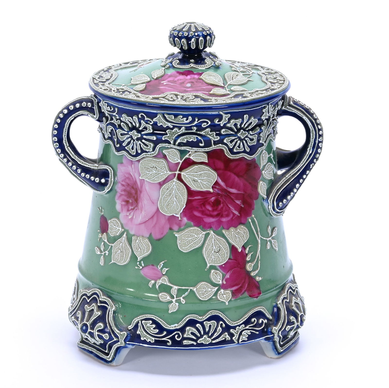 Two Handled Humidor, Marked Nippon (1 of 4)