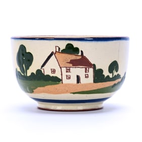 Finger Bowl, Torquay Art Pottery, English Art Pottery Motto Ware